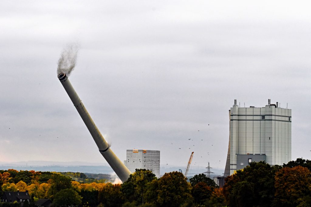 Kaminsprengung des Gersteinwerks